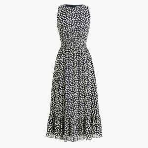 JCrew Factory Tiered midi dress in sz 6 Lavinia